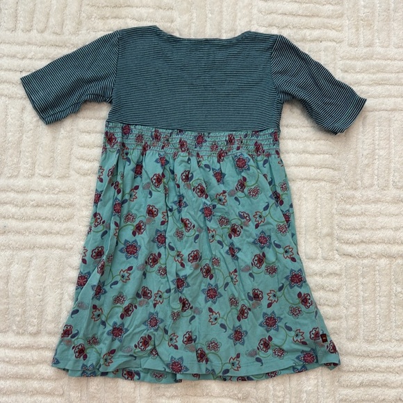 Tea Collection Cotton Smocked Waist Dress in Stripes and Paisley Print - Picture 3 of 4